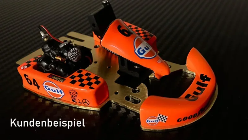 SLOT-GO-KART KIT - Vollgefedert (vorne, hinten), by SCT