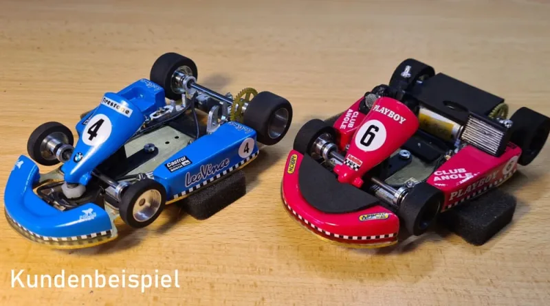 SLOT-GO-KART KIT - Vollgefedert (vorne, hinten), by SCT