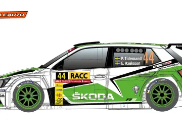 Scaleauto Slotcar 1:32 Analog SCALEAUTO Fabia R5 No. 44 — Rennversion, Kunststoff-Chassis
