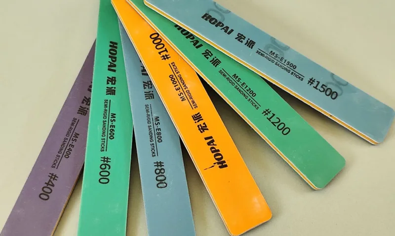 Schleifset 6 Stück von #400-1500, leicht flexibel, beidseitig