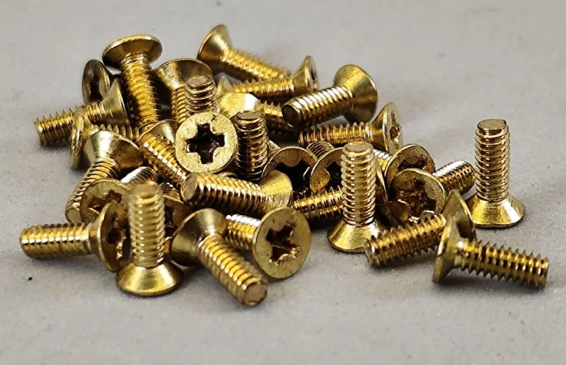 Senkkopfschraube, Kreuz, Messing, M2 von 5-10mm