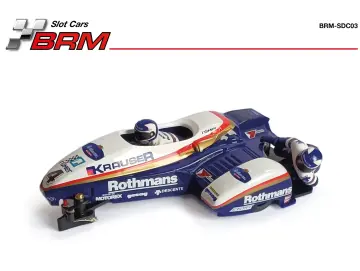 Sidecar (Sidebike) White-Blue in Rennversion, World Championship 1978 - #1 TTM/BEO FIM Sidecar Biland - Williams - Slotcar Maßstab 1:18 analog BRM Racing