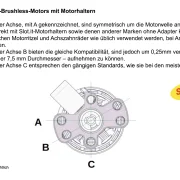 Slot.it Motor Slot.it MB01 Brushless (24000U@12V) inkl. Anschlusskabel, mit Ø2mm Antriebswelle