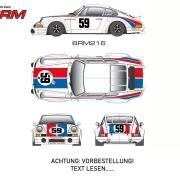 Slotcar 1:24 Analog BRM 911 No. 59, (weiß) Rennversion, Metall-Chassis -  BRM216