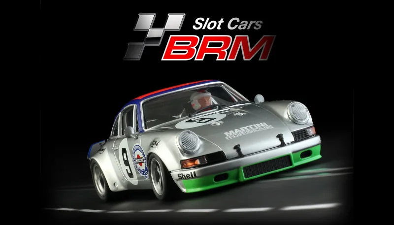 Slotcar 1:24 Analog BRM 911 No. 9, (silber) Rennversion, Metall-Chassis -  BRM215