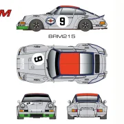 Slotcar 1:24 Analog BRM 911 No. 9, (silber) Rennversion, Metall-Chassis -  BRM215