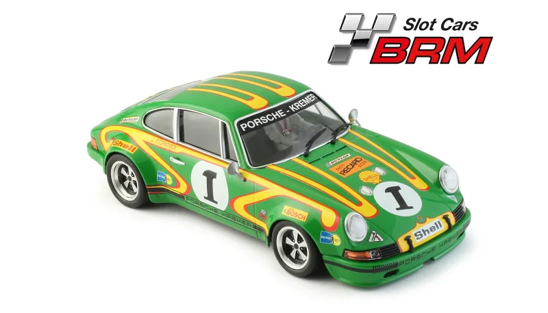 Slotcar 1:24 Analog BRM 911 No.1 (grün), Rennversion, Metall-Chassis - BRM217