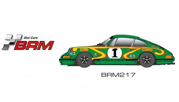 Slotcar 1:24 Analog BRM 911 No.1 (grün), Rennversion, Metall-Chassis - BRM217