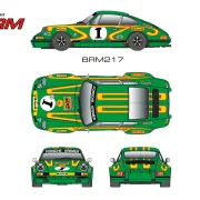 Slotcar 1:24 Analog BRM 911 No.1 (grün), Rennversion, Metall-Chassis - BRM217