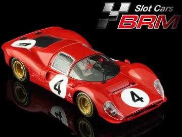 Slotcar 1:24 Analog BRM Ferrari 330P4 1000 Km Monza 1967 - #4 Factory M.Parkes - L.Scarfiotti — Rennversion, Metall-Chassis