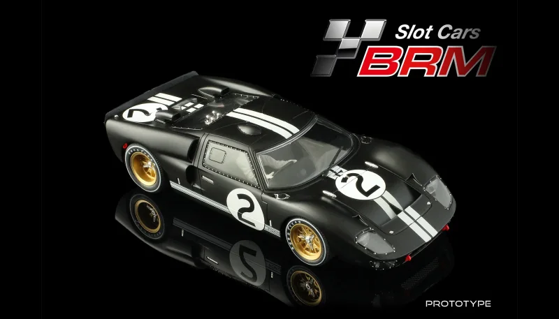 Slotcar 1:24 BRM GT40 MkII No. 2, Rennversion, Metall-Chassis, BRM219