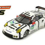 Slotcar 1:32 Analog SCALEAUTO 991.2 No. 91 — Wettbewerbsversion, Metall-Chassis, mit Tuningzubehör