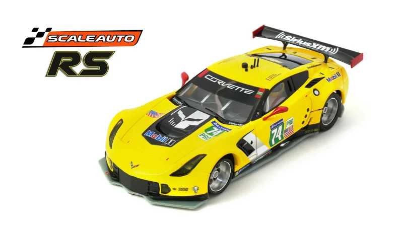 Slotcar 1:32 Analog SCALEAUTO A7R No. 74 — Wettbewerbsversion, Metall-Chassis, mit Tuningzubehör