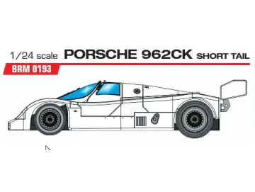 Slotcar Maßstab 1:24 analog Bausatz BRM 962C 1990 White Kit in Rennversion mit Metall-Chassis