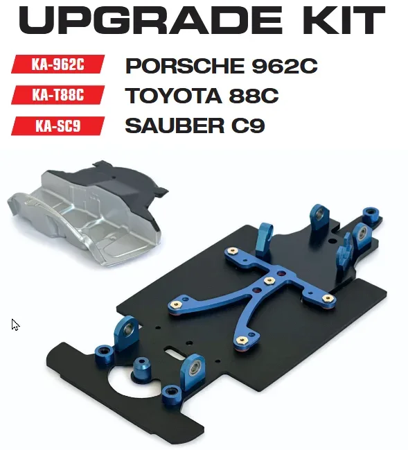 Slotcar Maßstab 1:24 analog Bausatz BRM 962C 1990 White Kit in Rennversion mit Metall-Chassis