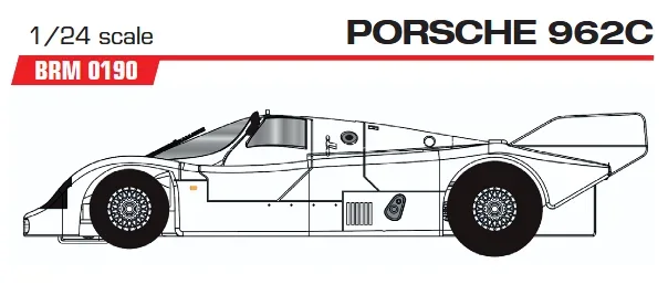 Slotcar 1:24 Analog Bausatz BRM 88C White Kit, Rennversion, Metall-Chassis