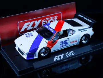 Slotcar Maßstab 1:32 analog FLY M1 Version France in Wettbewerbsausführung RACING EVO 3 mit Kunststoff-Chassis