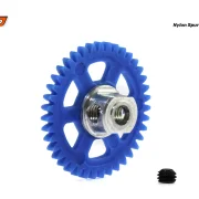 Spurzahnrad RS4 39Z M50 Plastik gelocht m.Alunabe f.Ø3mm -  SCALEAUTO