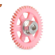 Spurzahnrad RS4 43Z M50 Plastik gelocht m.Alunabe f.Ø3mm -  SCALEAUTO