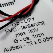 0,14 mm² Kabel, je 15 cm lang, rot und schwarz, sehr dünn und sehr leicht, für Beleuchtungskits und Motoranschluss.