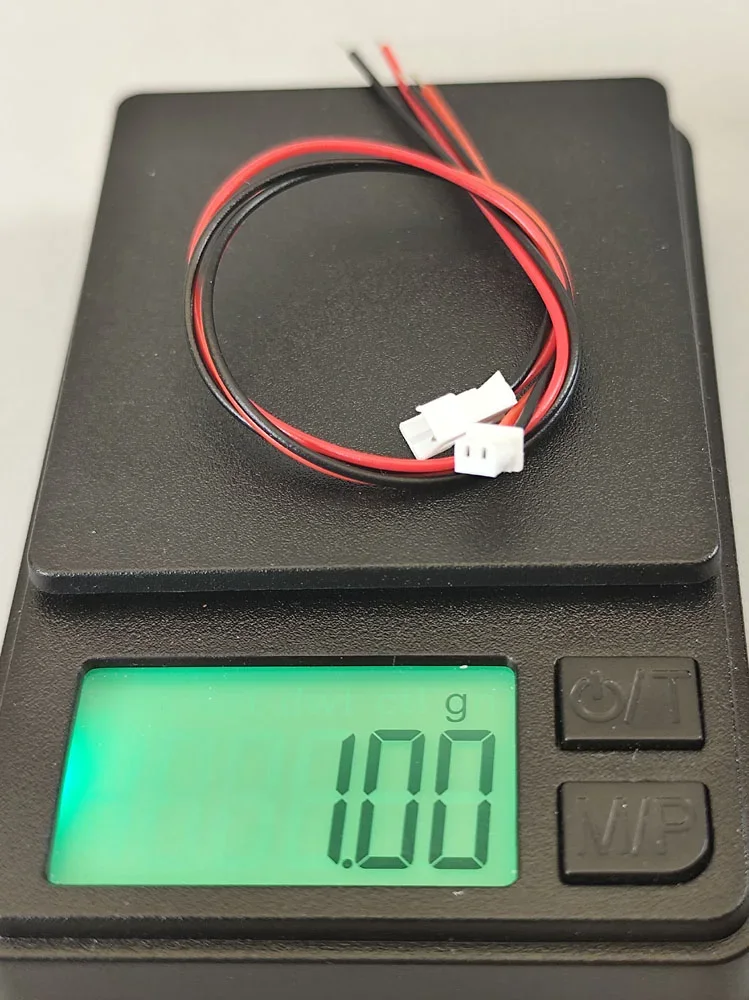 Stecker Kombi (1). Micro JST 1,25 / 2-polig, Kabel je 15cm lang, dünn für Beleuchtungskits