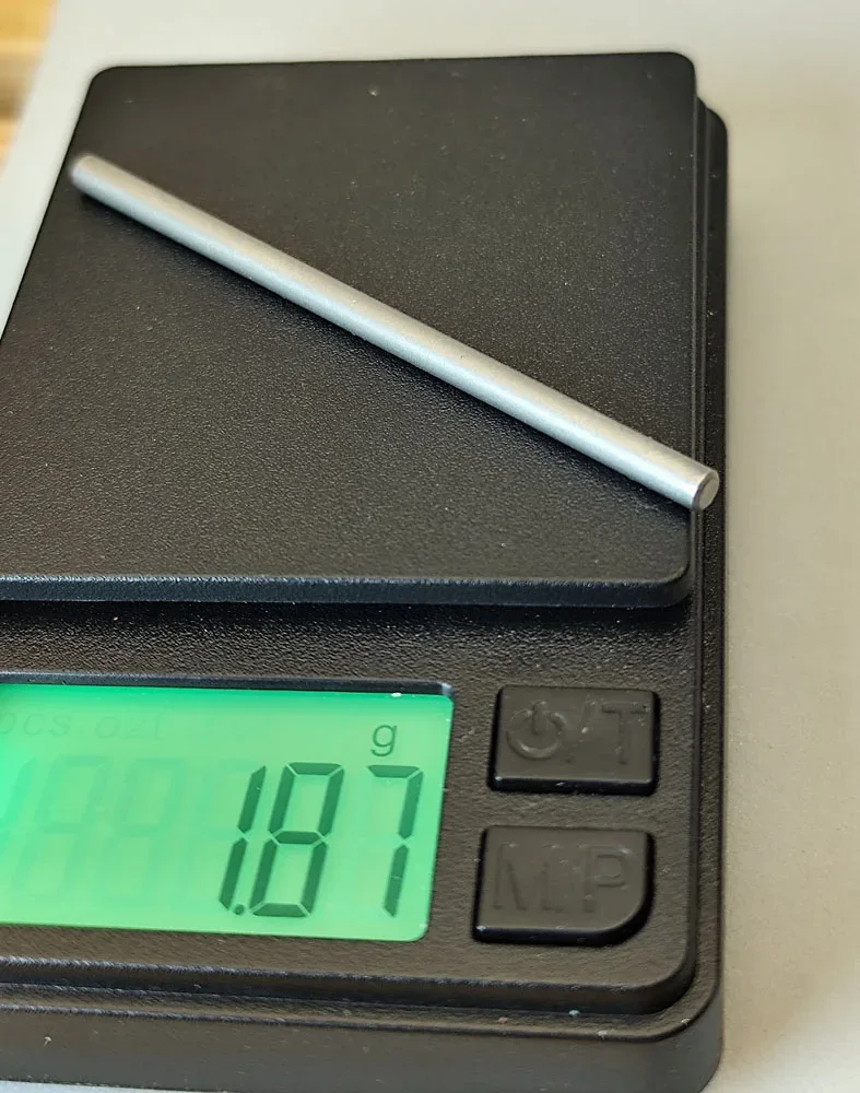 Titanachse Pro Ø 2,99 m, geschliffen, in verschieden Längen