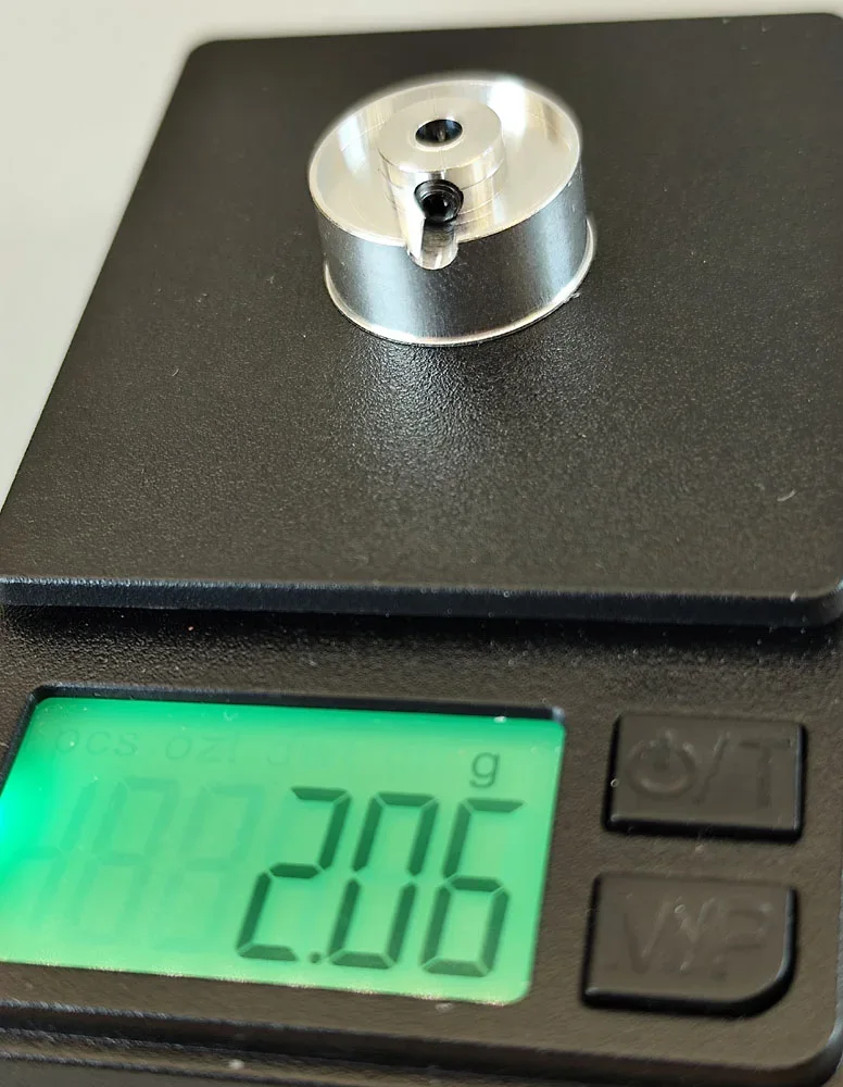 Töpfchen Felge, ALU, AD Ø17,5x8/10mm, ID 15.9 mm, f. Ø3mm Racing Aluminium