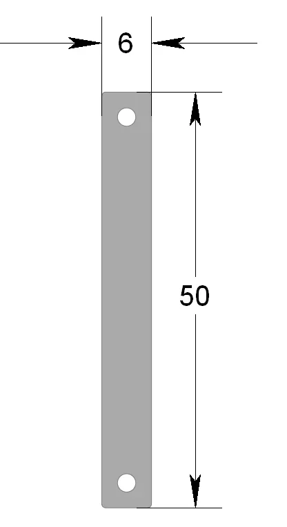 Unterlegteile (2) GFK Schwarz, H 1,5mm, "UNTER den Karohalter" für "OLD NASCAR DMT Chassis"