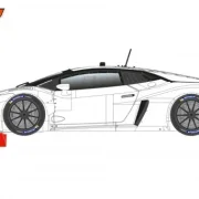 WHITE KIT / Scaleauto Slotcar 1:24 Analog Bausatz SCALEAUTO LBH Evo White Kit, WettbewerbsveScaleauto Slotcar 1:24 Analog Bausatz SCALEAUTO LBH Evo White Kit, Wettbewerbsversion, Metall-Chassisrsion, Metall-Chassis